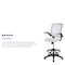 Flash Furniture Drafting Chair White Mesh Drafting Chair, Mesh, White BL-ZP-8805D-WH-GG - alternate 10